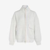 Garcia Zip-Through Sweat Ivory Marl
