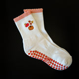 TCC Fall Apple, Pumpkin, Leaves | Pilates & Barre Grippy Socks
