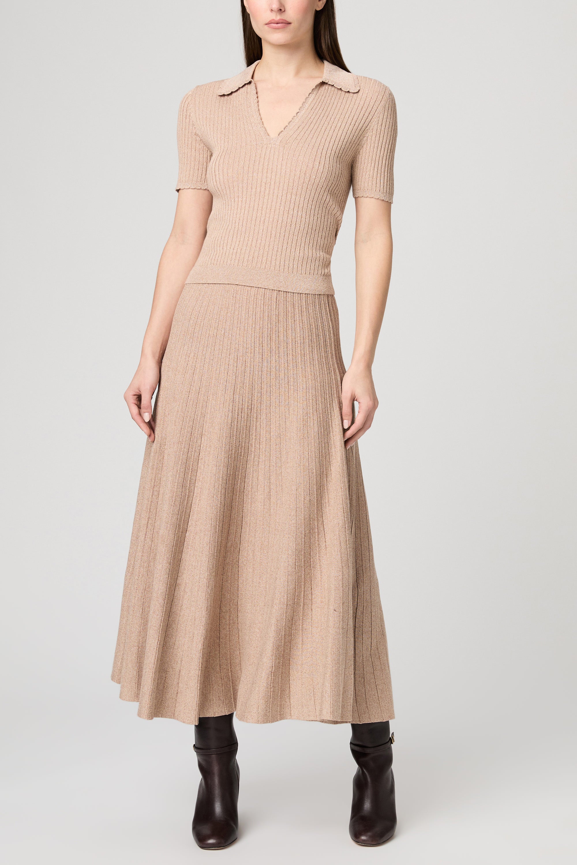 Kimiko Skirt - Beige Marl