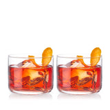 Viski Raye™ Crystal Lowball Negroni Glasses - Set of 2