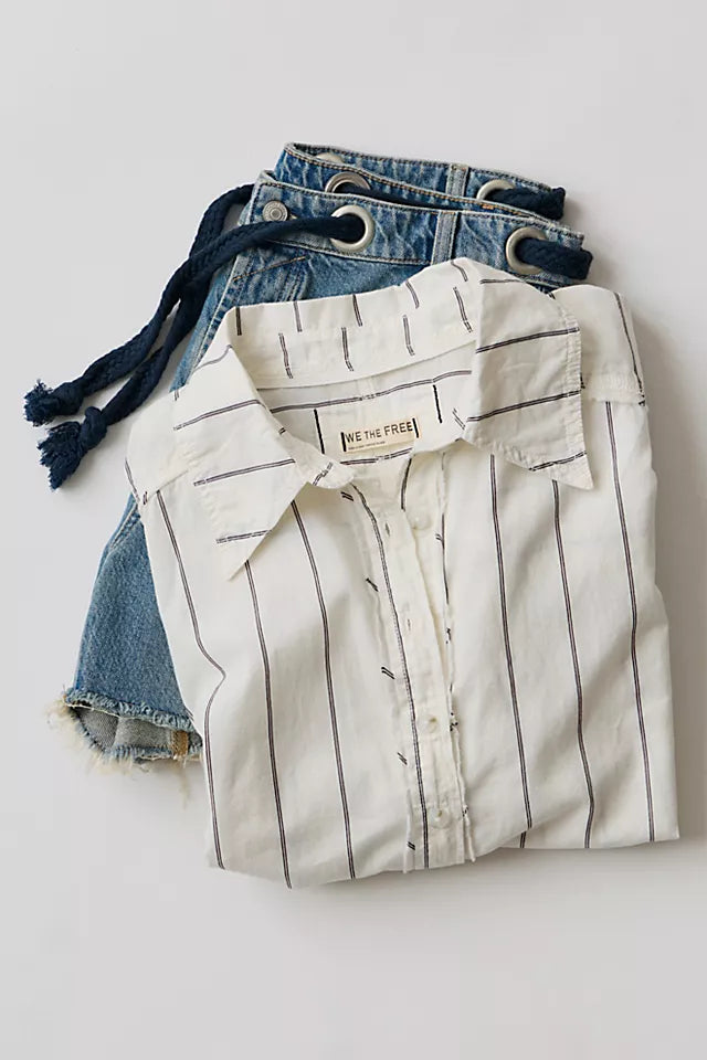 Seaside Cotton Stripe Ivory Combo