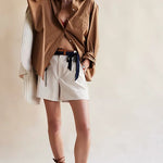 Perfect Prep Trouser Short Ivory and Black Combo