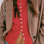 Tilly Long Sleeve Cardigan Crabapple Red