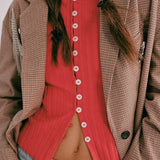 Tilly Long Sleeve Cardigan Crabapple Red