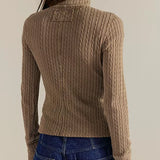 Brunch Girl Zip Up Dusted Cocoa