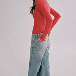 Tilly Long Sleeve Cardigan Crabapple Red