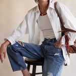 Sabine Tailored Shirt Parchment