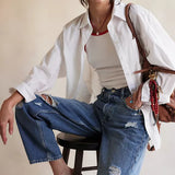 Sabine Tailored Shirt Parchment