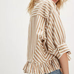 Bailey Stripe Shirt Neutral Combo
