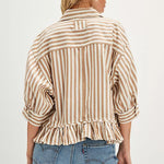 Bailey Stripe Shirt Neutral Combo