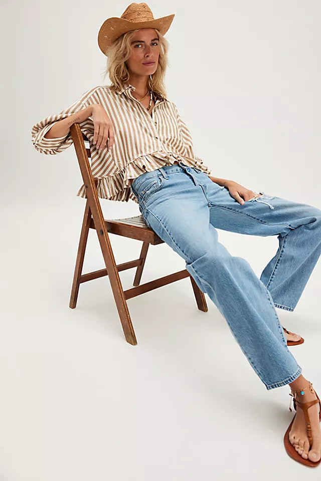 Bailey Stripe Shirt Neutral Combo