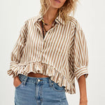 Bailey Stripe Shirt Neutral Combo