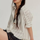 Seaside Cotton Stripe Ivory Combo