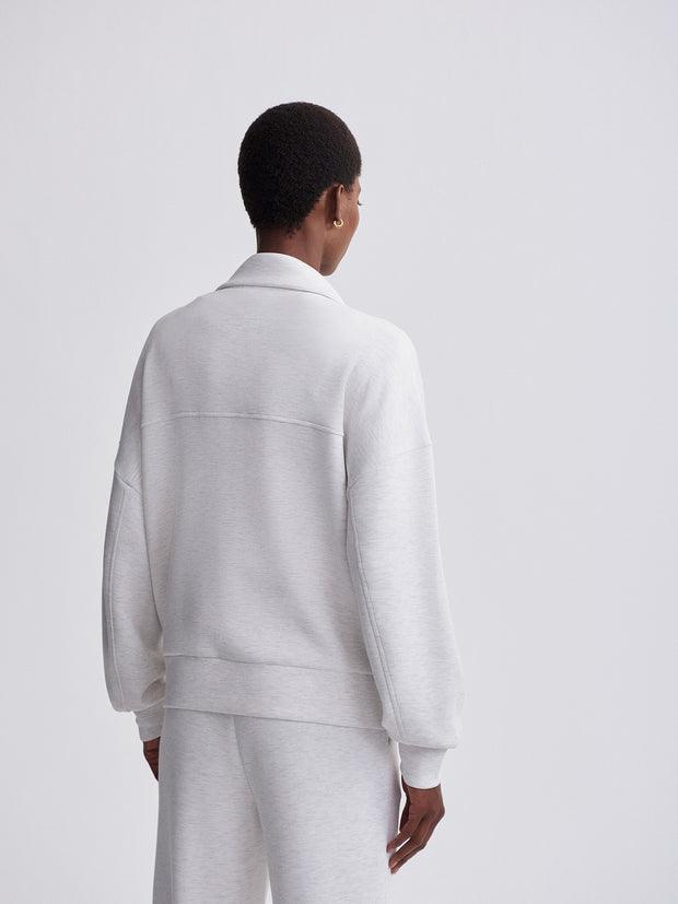Garcia Zip-Through Sweat Ivory Marl