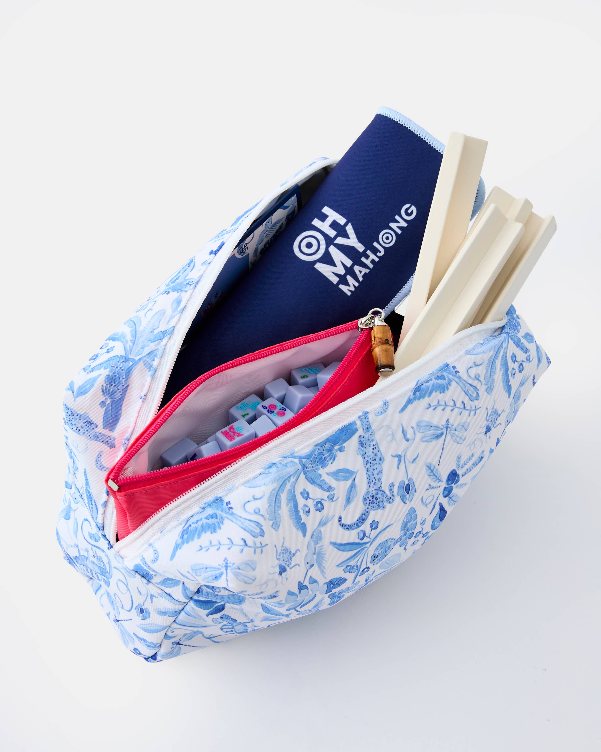 Parisian Blue Mahjong Travel Set