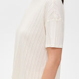 Pointelle Short Sleeve Tee Ivory