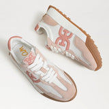 Langley Lace Up Sneaker Blush and Mesh