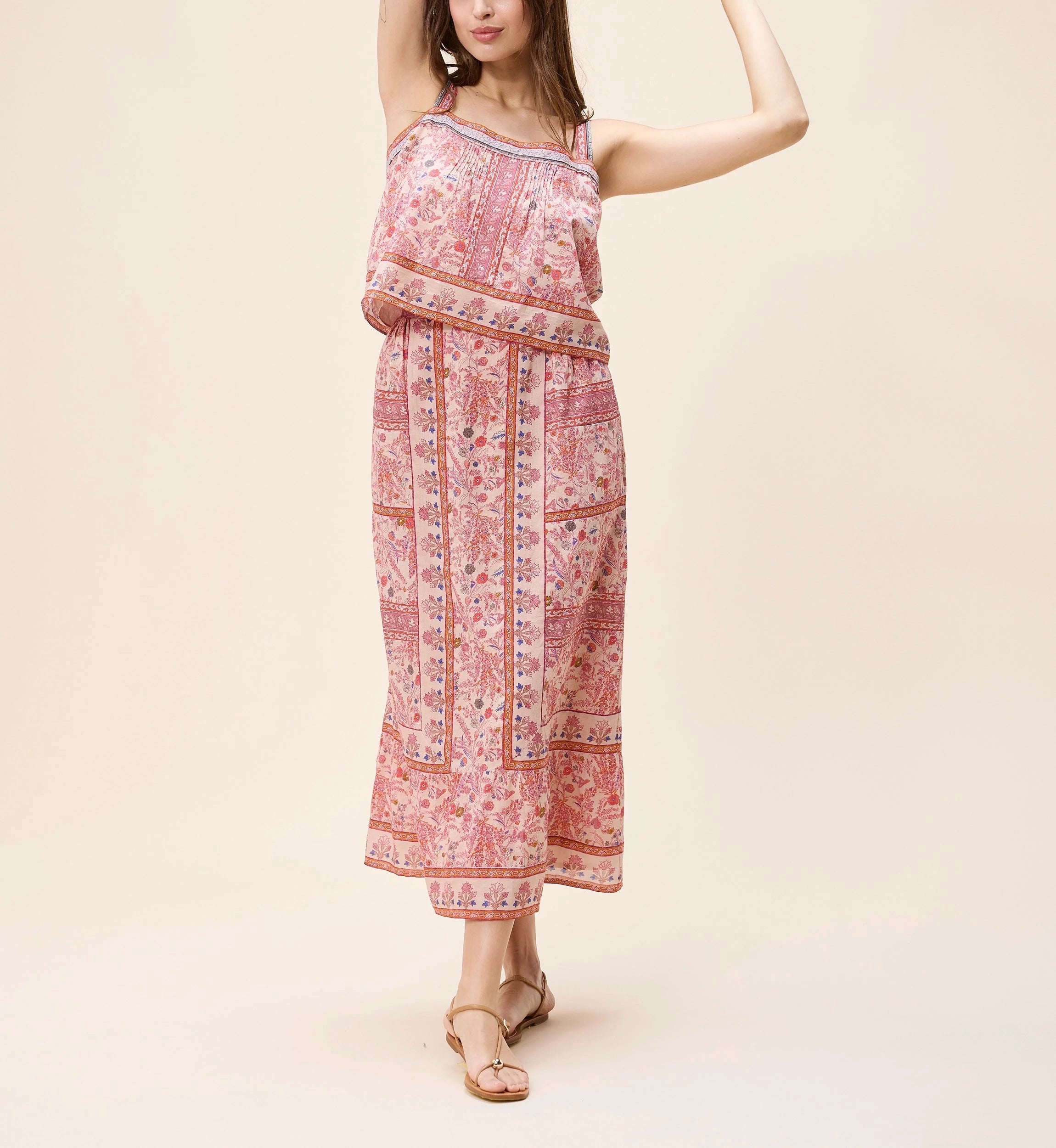 Elie Ankle Skirt Dahlia Print