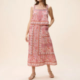Elie Ankle Skirt Dahlia Print