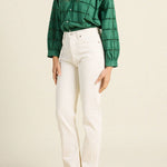 Mena Blouse Emerald Eyelet