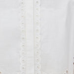 Embroidered Shirt and Strapless Top Set