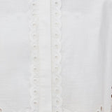 Embroidered Shirt and Strapless Top Set