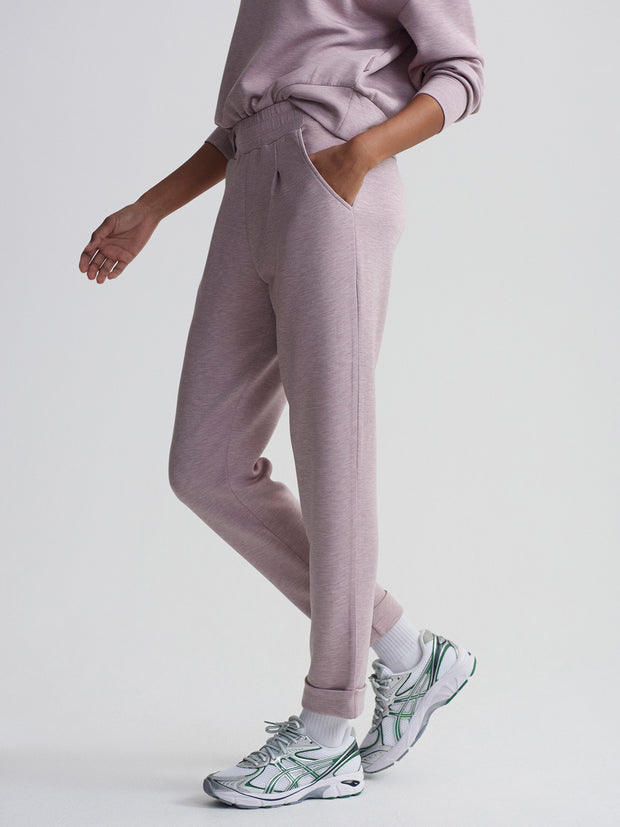 The Rolled Cuff Pant 25 Mauve Marl