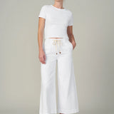 The Addison Pant White