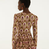 Garden Medal Long Sleeve Jersey Blouse