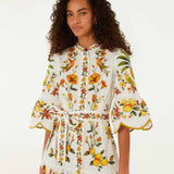 Lemon Bouquet Mini Dress