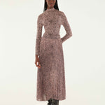 Baby Leopard Pink Pleated Maxi Skirt