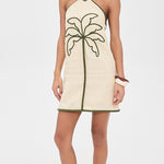 Sand Coconut Sleeveless Mini Dress
