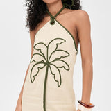 Sand Coconut Sleeveless Mini Dress