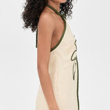 Sand Coconut Sleeveless Mini Dress