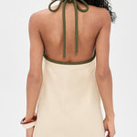 Sand Coconut Sleeveless Mini Dress