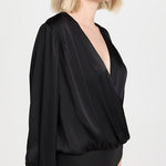 The Date Blouse Thong Bodysuit