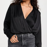 The Date Blouse Thong Bodysuit