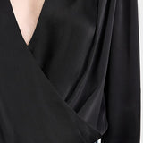 The Date Blouse Thong Bodysuit