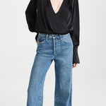 The Date Blouse Thong Bodysuit