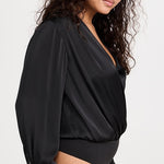 The Date Blouse Thong Bodysuit