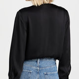 The Date Blouse Thong Bodysuit