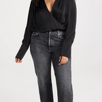 The Date Blouse Thong Bodysuit