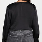 The Date Blouse Thong Bodysuit