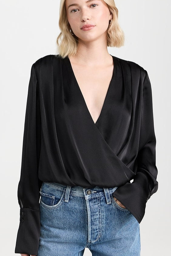 The Date Blouse Thong Bodysuit