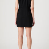 Whisper Double Breasted Dress Black