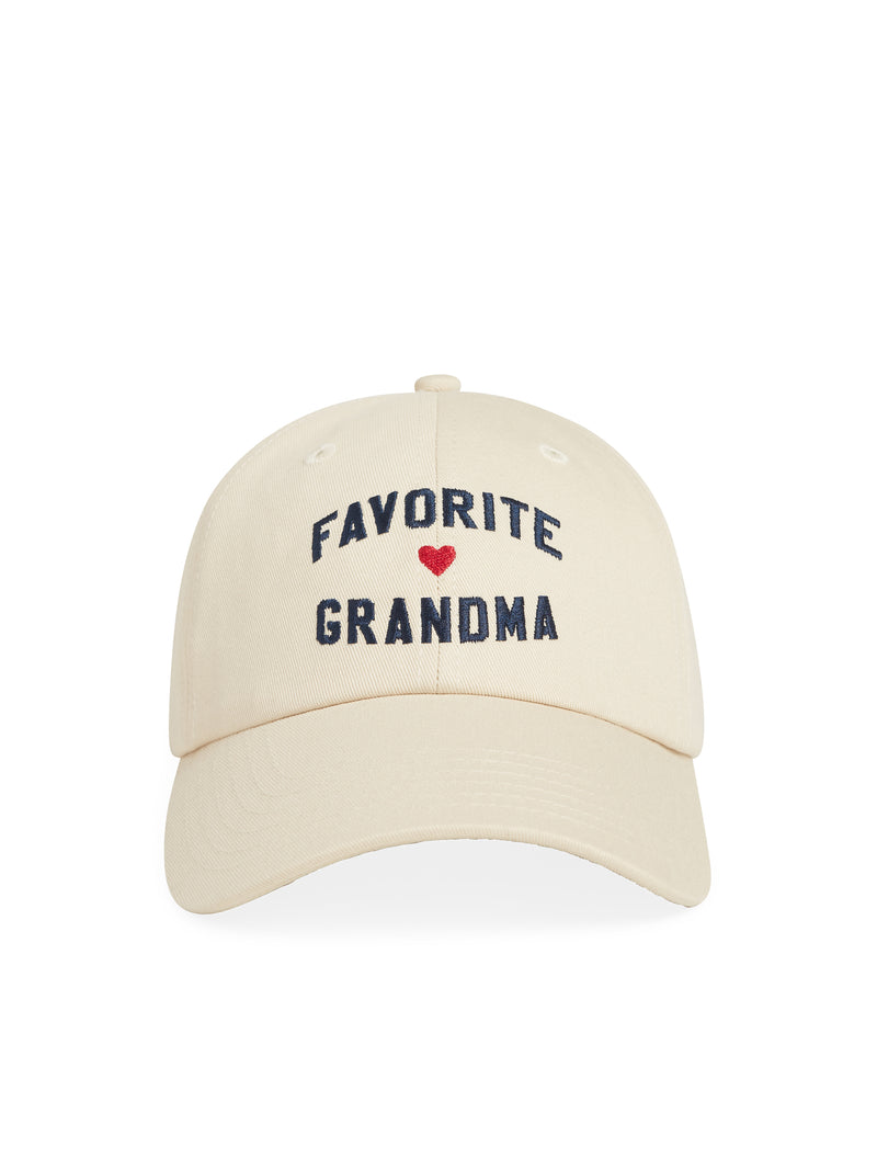 Favorite Grandma Baseball Cap Khaki