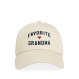 Favorite Grandma Baseball Cap Khaki