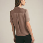 Take Me Seriously Short Sleeve Top Macchiato