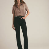 Take Me Seriously Short Sleeve Top Macchiato