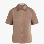 Take Me Seriously Short Sleeve Top Macchiato